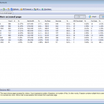 Log analyzer - pages report list